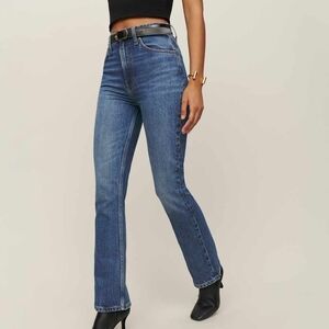 Reformation Blue Boot Cut Jeans Size 23